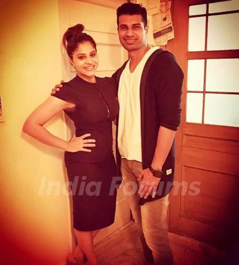 Shweta Mahadik with her husband Prasad Bhende