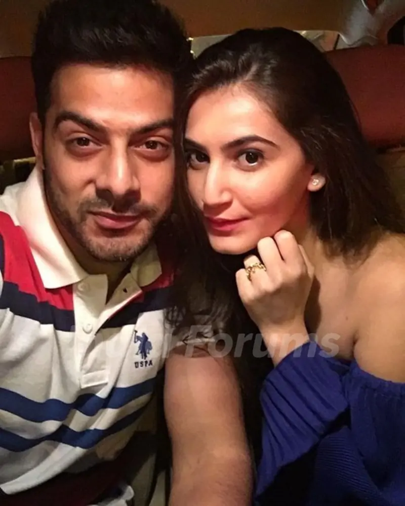 Karampal Rajpal with his girlfriend Shivaleeka