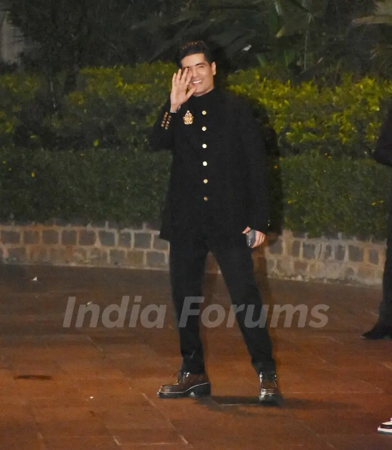 Manish Malhotra snapped at Pooja Vijan's Wedding Bash at Taj Colaba