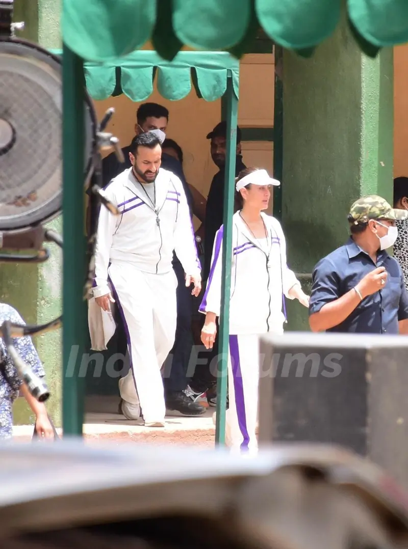 Kareena Kapoor Khan and Saif Ali Khan spotted together for an advertisement shoot