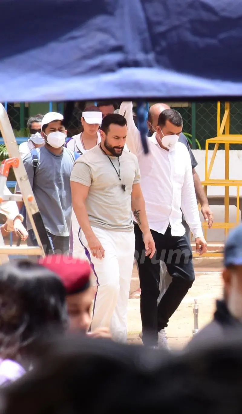 Saif Ali Khan spotted for an advertisement shoot