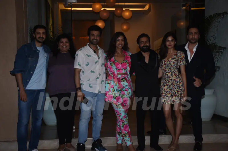 Adhyayan Suman, Tridha Choudhury, Sachin Shroff, Chandan Roy Sanyal, Anupriya Goenka spotted at Aashram get together success party at Andheri 