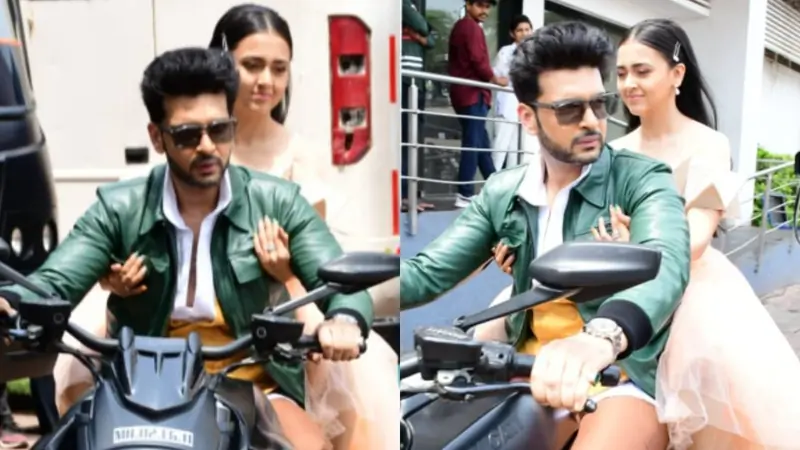 Karan and Tejasswi spotted on the sets of 'DDJ'