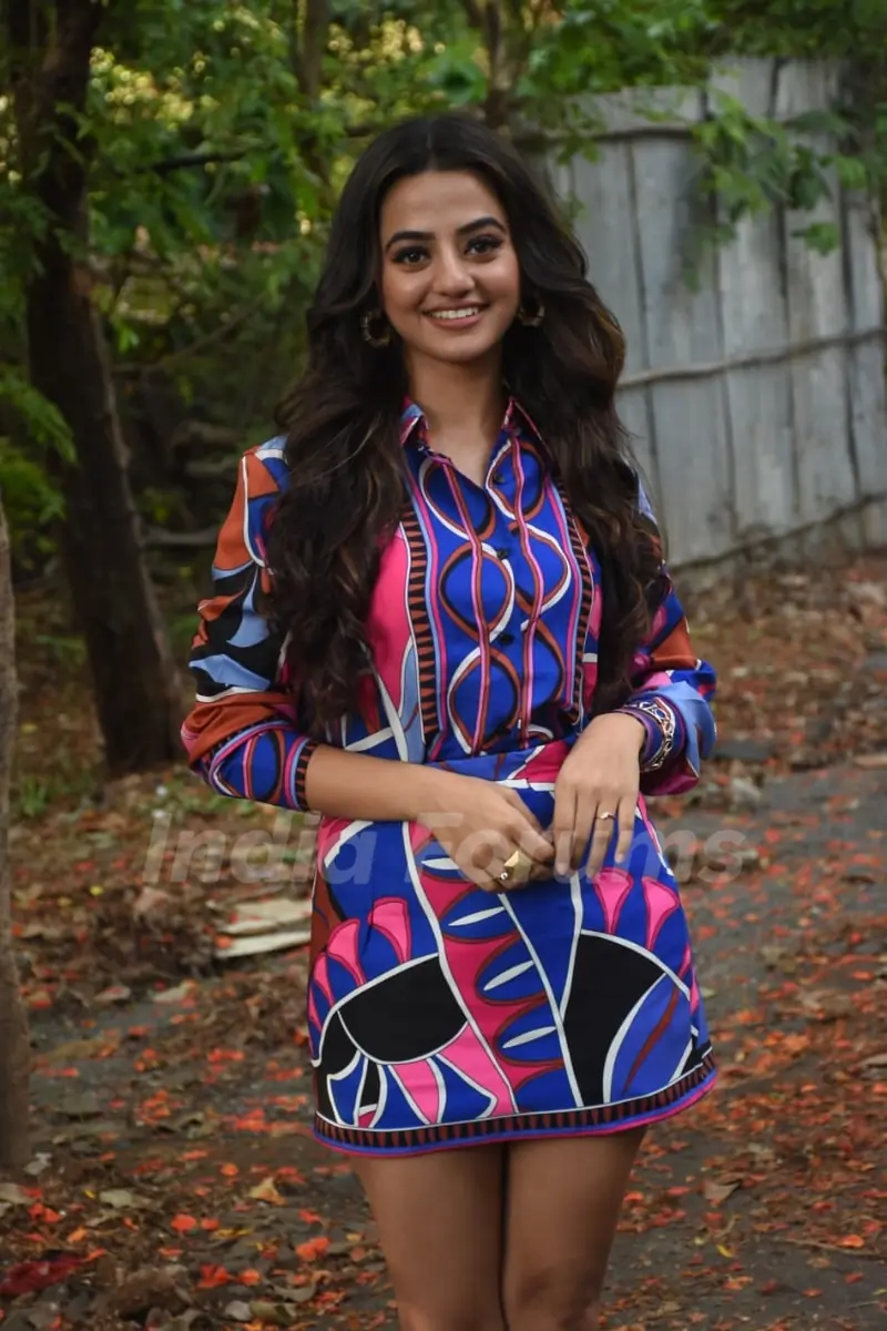  Helly Shah spotted at Filmcity Goregaon