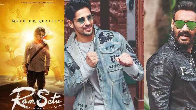 Akshay, Sidharth and Ajay Devgn