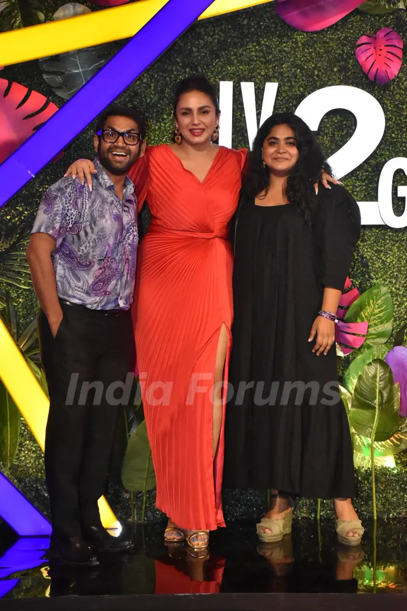 Sharib Hashmi, Huma Qureshi, Ashwiny Iyer Tiwari spotted at SonyLIV 2.0 Relaunch Red Carpet event