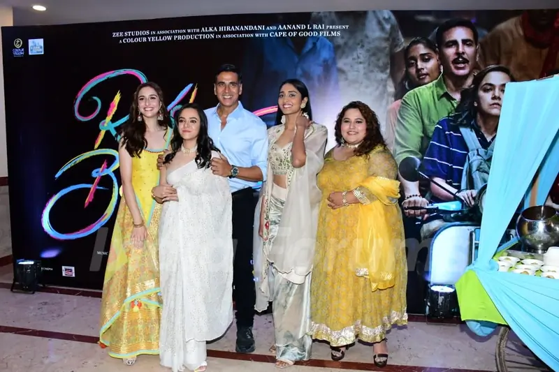 Akshay Kumar, Sadia Khateeb, Deepika Khanna, Sahejmeen Kaur and Smrithi Srikanth spotted for Raksha Bandhan song launch at Lalit hotel 