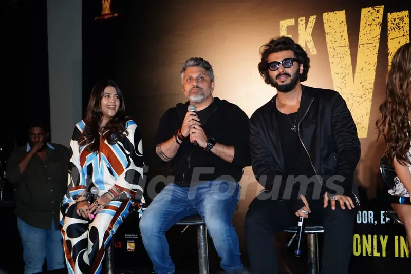 Mohit Suri, Ekta Kapoor, Arjun Kapoor snapped at the trailer launch of Ek Villain Returns