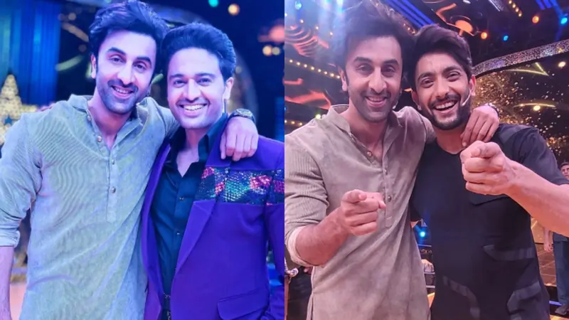 Ranbir Kapoor with Gaurav and Fahmaan