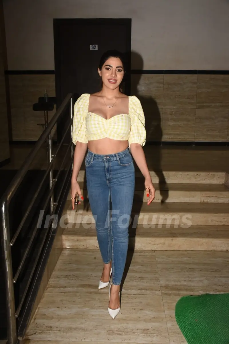 Nikki Tamboli snapped in the city 