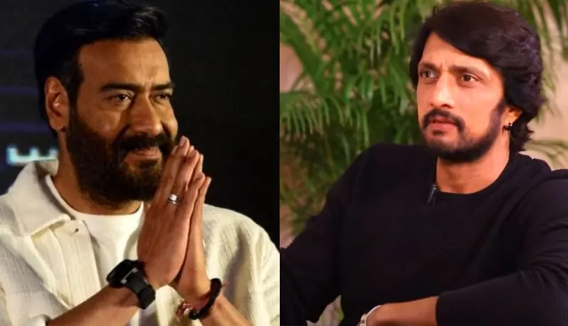 Kiccha Sudeep and Ajay Devgn