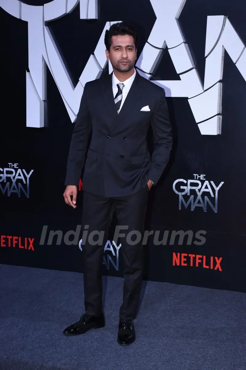 Vicky Kaushal attend the premiere of The Gray Man