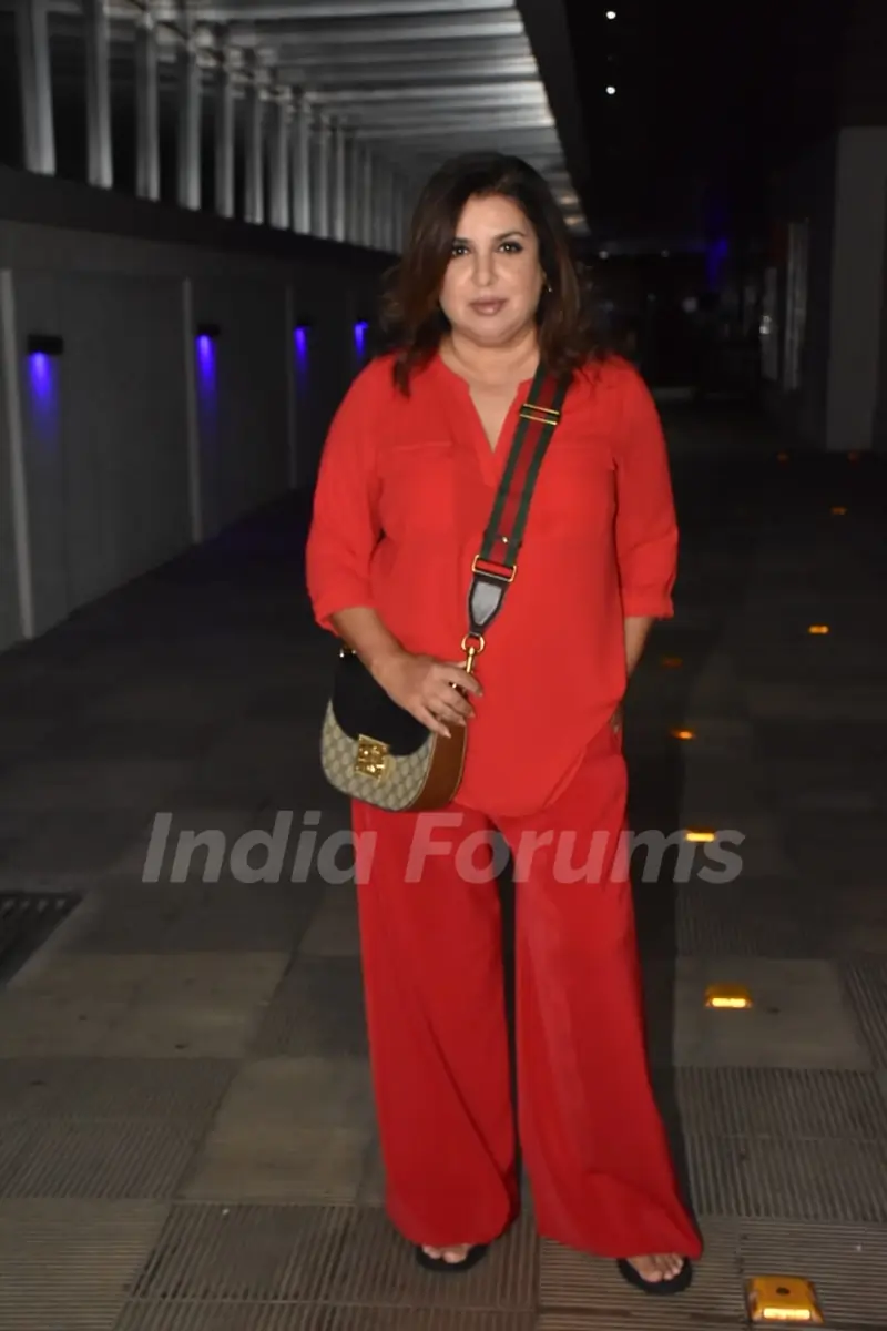 Farah Khan clicked at Huma Qureshi birthday bash in Bandra
