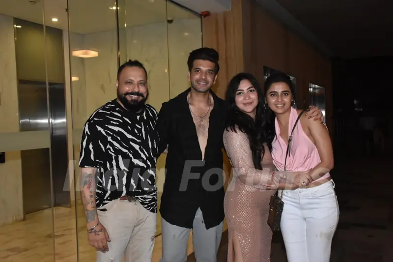 Bunty Walia, Karan Kundra, Vanessa Walia, Tejasswi Prakash clicked at the Vanessa Walia’s birthday party