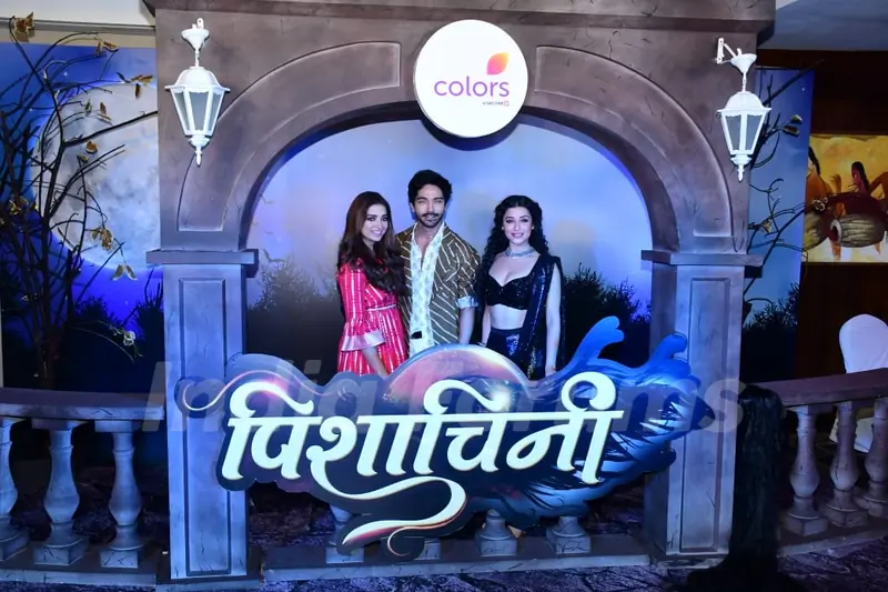 Nyrraa M Banerji, Harsh Rajput and Jiya Shankar attends press conferance of Pishachini at Sun and Sand hotel in Juhu