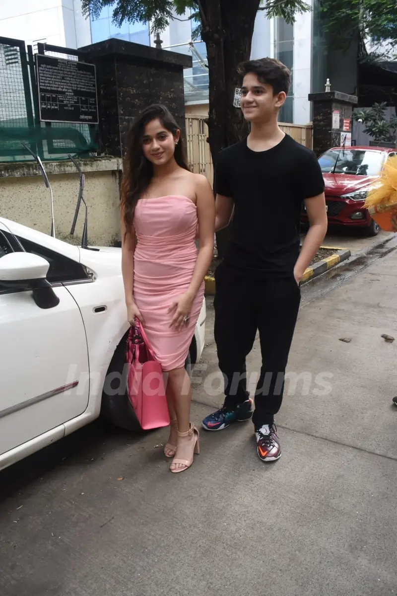 Jannat Zubair Rahmani spotted with her brother Ayaan Zubair Rahmani in the city