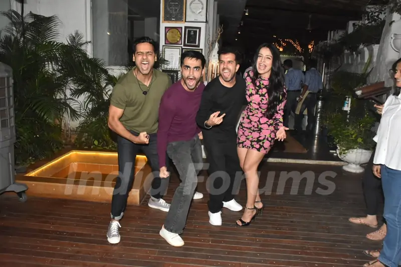 Mahima Makwana attends the wrap up party of the film Bas Karo Aunty at Olive in Khar