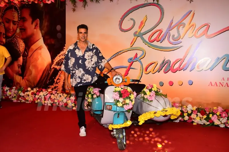 Akshay Kumar snapped at the screening of Raksha Bandhan in the city 