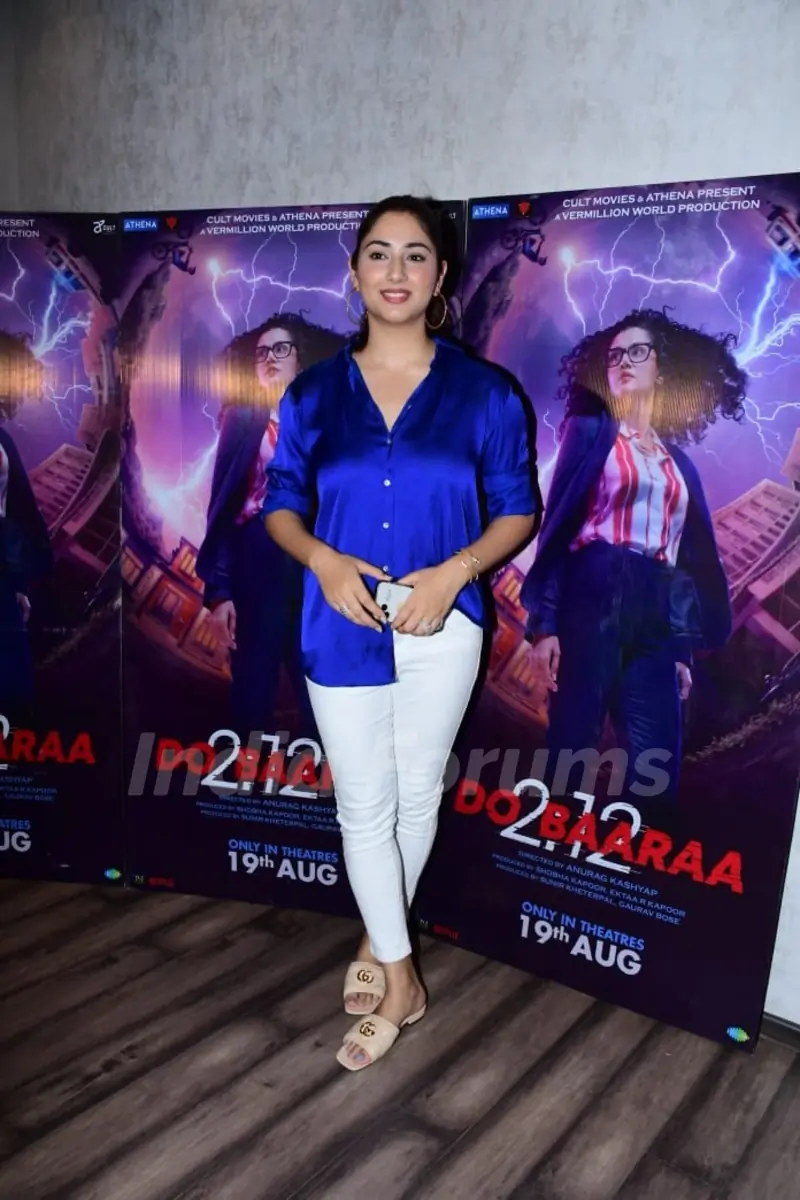 Disha Parmar attend the screening of Do Baara in Mumbai