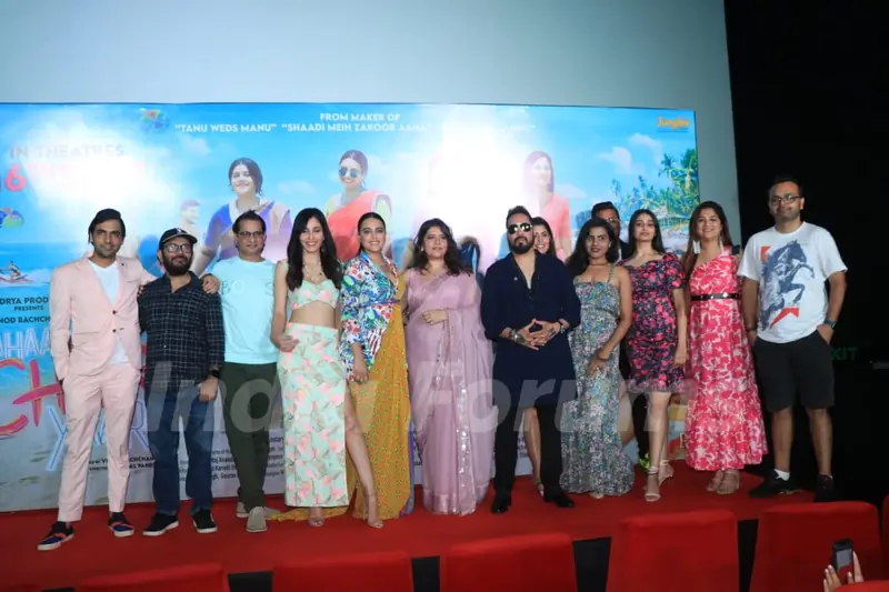 Pooja Chopra, Swara Bhaskar, Mika Shikha Talsania, Singh snapped at the trailer launch Jahaan Chaar Yaar at PVR in Andheri