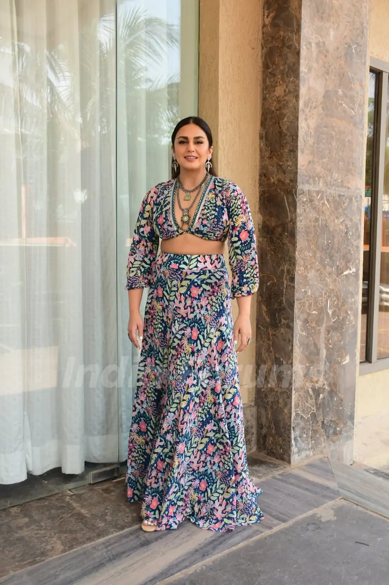 Huma Qureshi spotted promoting Maharani 2 in the city