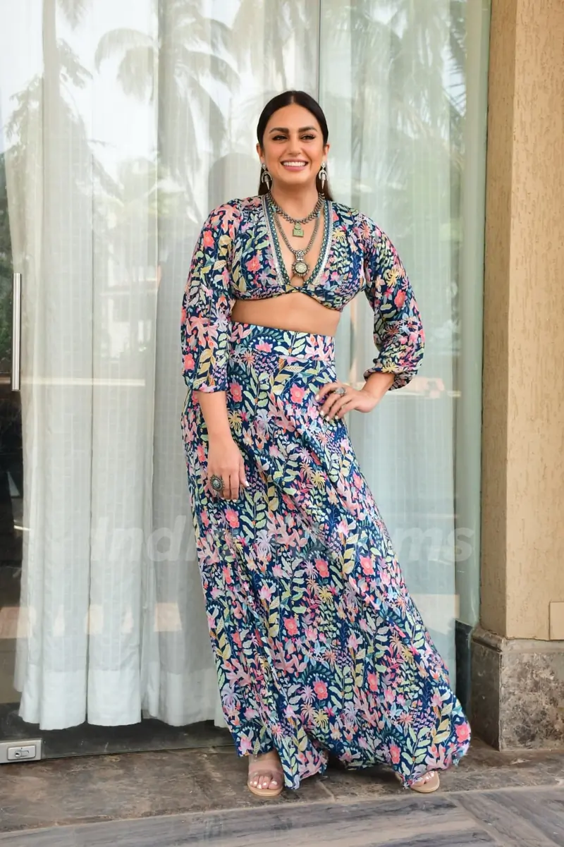 Huma Qureshi spotted promoting Maharani 2 in the city