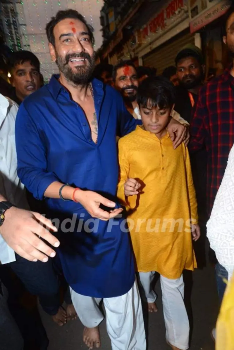 Ajay and Yug Devgn