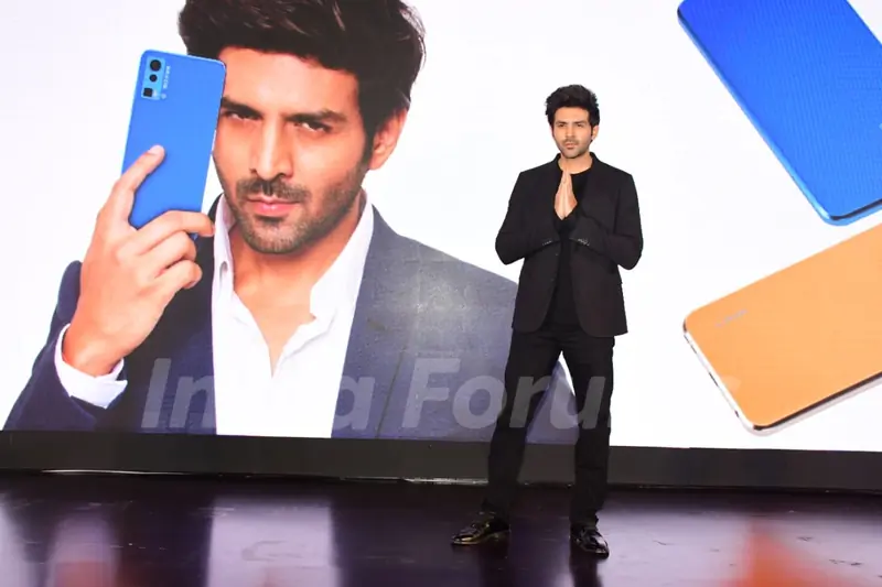 Kartik Aaryan spotted at the launch of LAVA smarthphone at the JW Marriott in Juhu