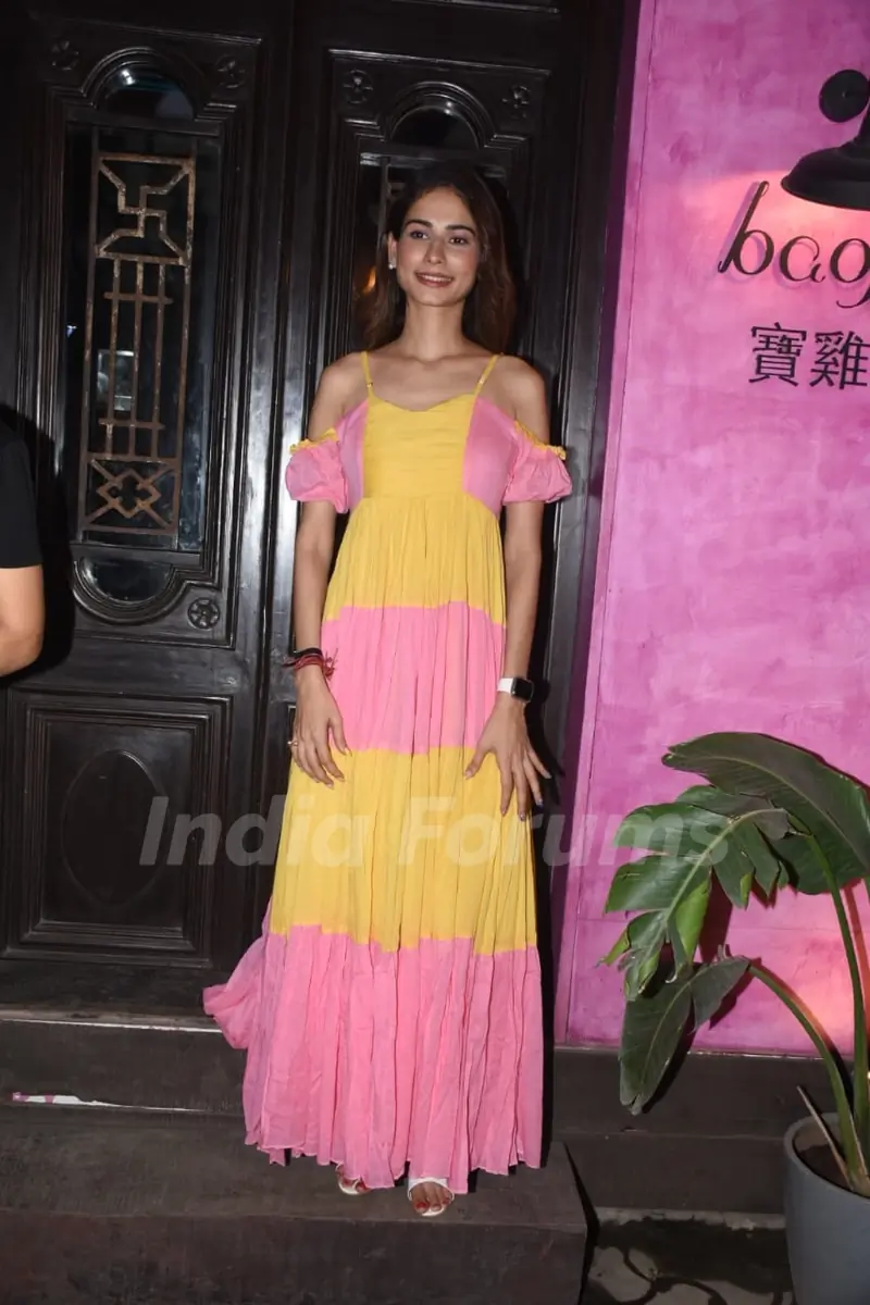 Aneri Vajani clicked at Addite Malik’s birthday bash last night