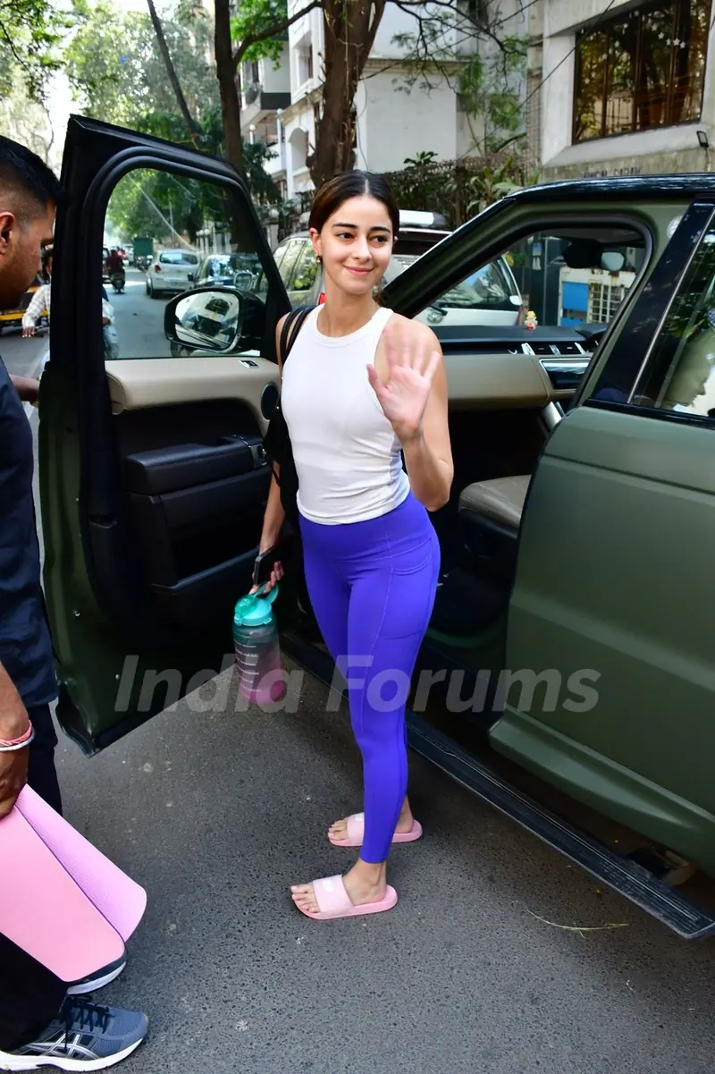 Ananya Panday spotted at Yoga 