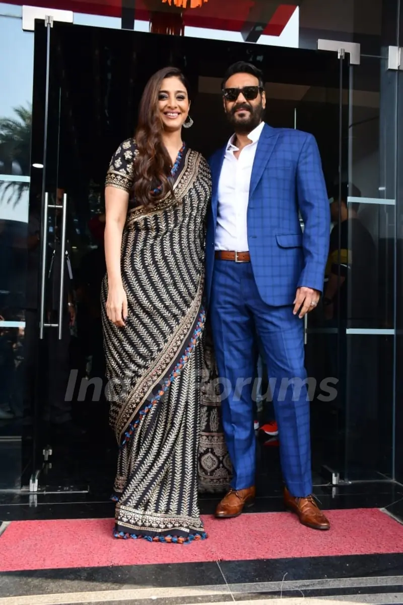 Tabu and Ajay Devgn spotted on the set of Jhalak Dikhhla Jaa 10 