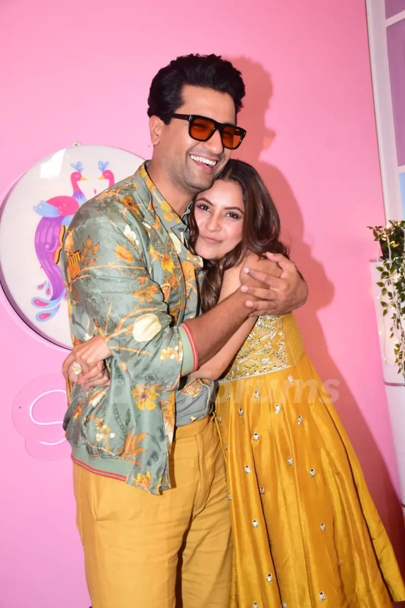 Vicky Kaushal snapped at the chat show Desi Vibes with Shehnaaz Gill’s 