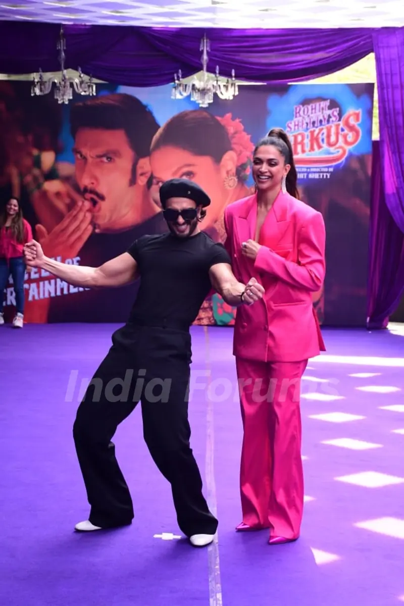 Deepika Padukone, Ranveer Singh snapped at the Song launch of the  ‘Current Laga Re’ from Cirkus
