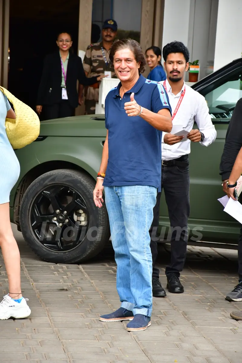 Chunky Panday spotted at the kalina airport