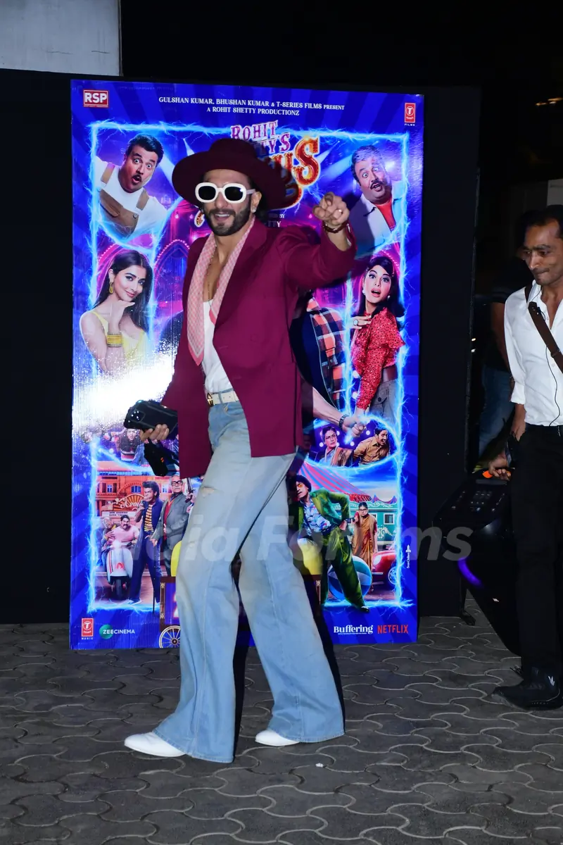 Ranveer Singh grace the screening of Cirkus
