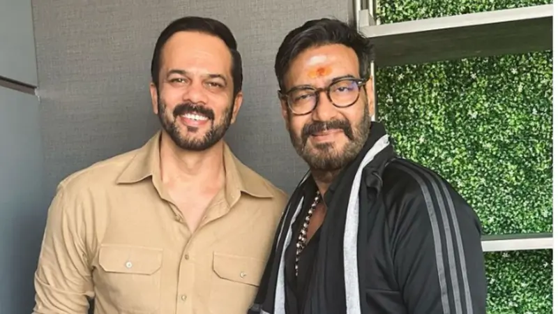 Rohit Sharma and Ajay Devgn