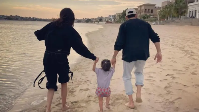 Virat, Anushka and Vamika