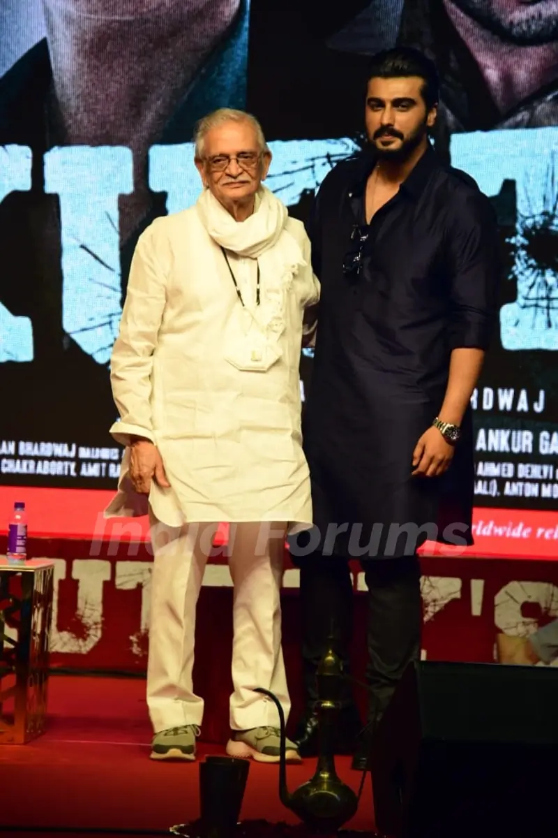 Gulzar, Arjun Kapoor snapped at Kuttey’s Mehfil-e-Khaas