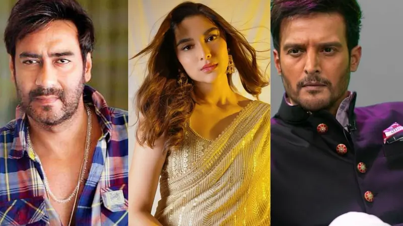 Ajay Devgn, Saiee, and Jimmy