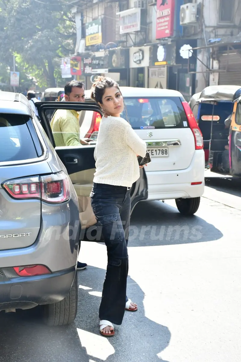 Rhea Chakraborty spotted in Bandra
