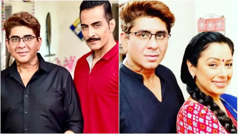 Rajan Shahi with Sudhanshu and Rupali Ganguly
