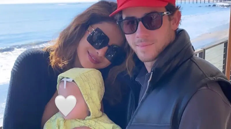 Priyanka Chopra, Nick Jonas and Malti 
