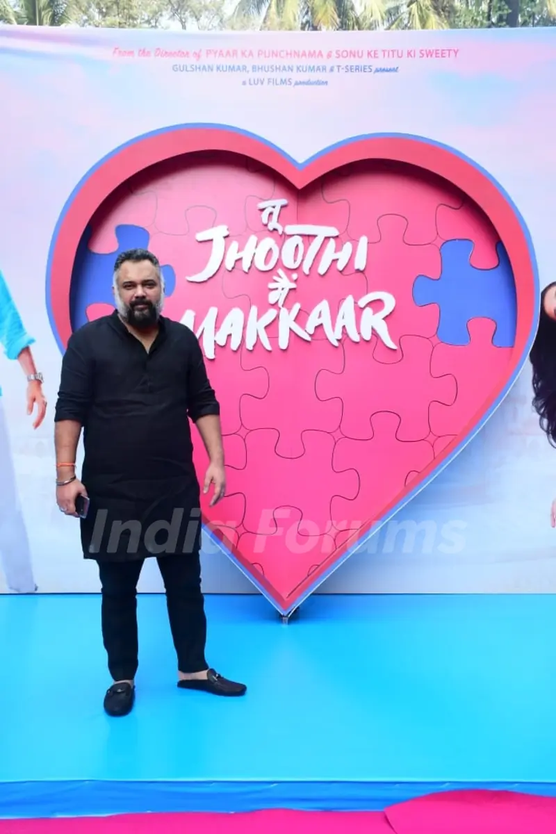 Luv Ranjan snapped at the trailer launch of Tu Jhoothi Main Makkaar