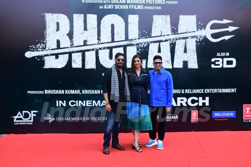 Bhushan Kumar, Ajay Devgn, Tabu grace the teaser launch of Bholaa
