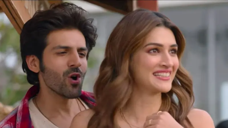 Kartik Aaryan and Kriti Sanon