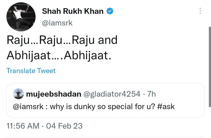 SRK tweet