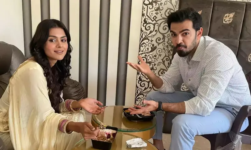 Karan V Grover and Priyanka Chaudhary 