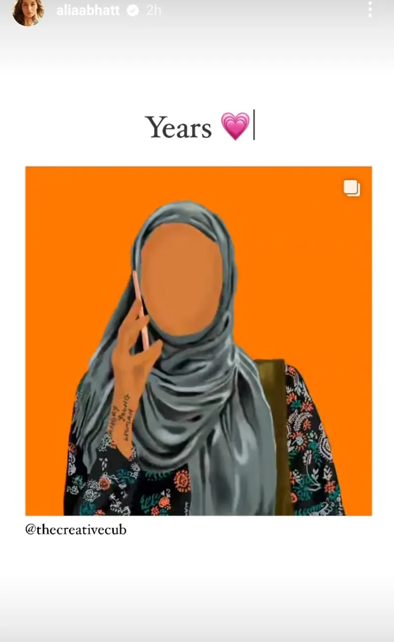 Alia Bhatt's Instagram story