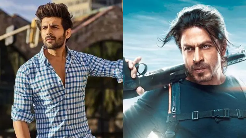 Kartik Aaryan and Shah Rukh Khan