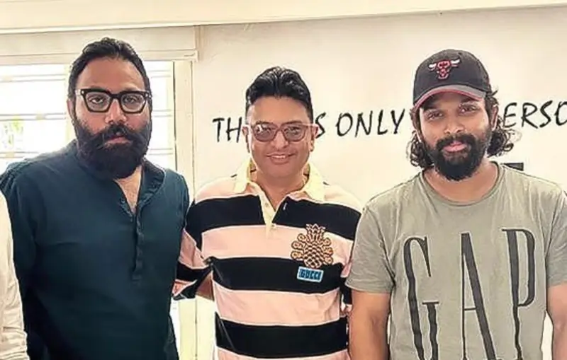 Allu and Sandeep with Bhushan